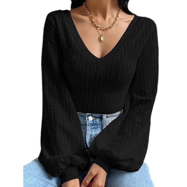 Pull Torsadé Manches Bouffantes Calira