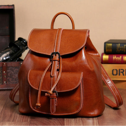Sac à dos noir cuir Miora
