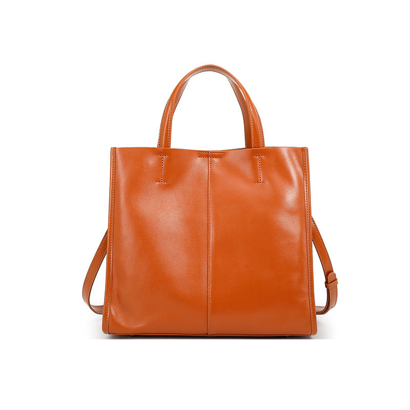 Sac Cabas Rétro en Cuir Véritable