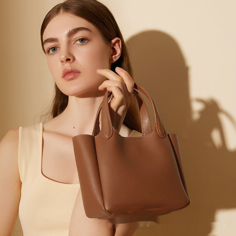 Sac Seau en Cuir Véritable