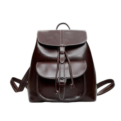 Sac à dos noir cuir Miora