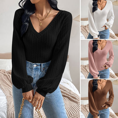 Pull Torsadé Manches Bouffantes Calira