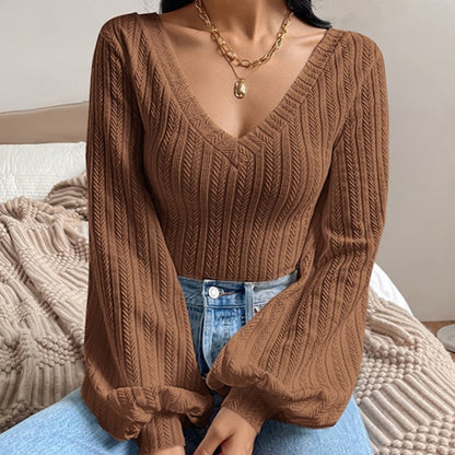 Pull Torsadé Manches Bouffantes Calira