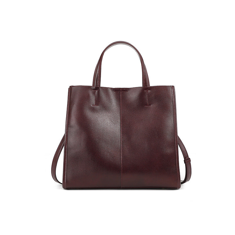 Sac Cabas Rétro en Cuir Véritable