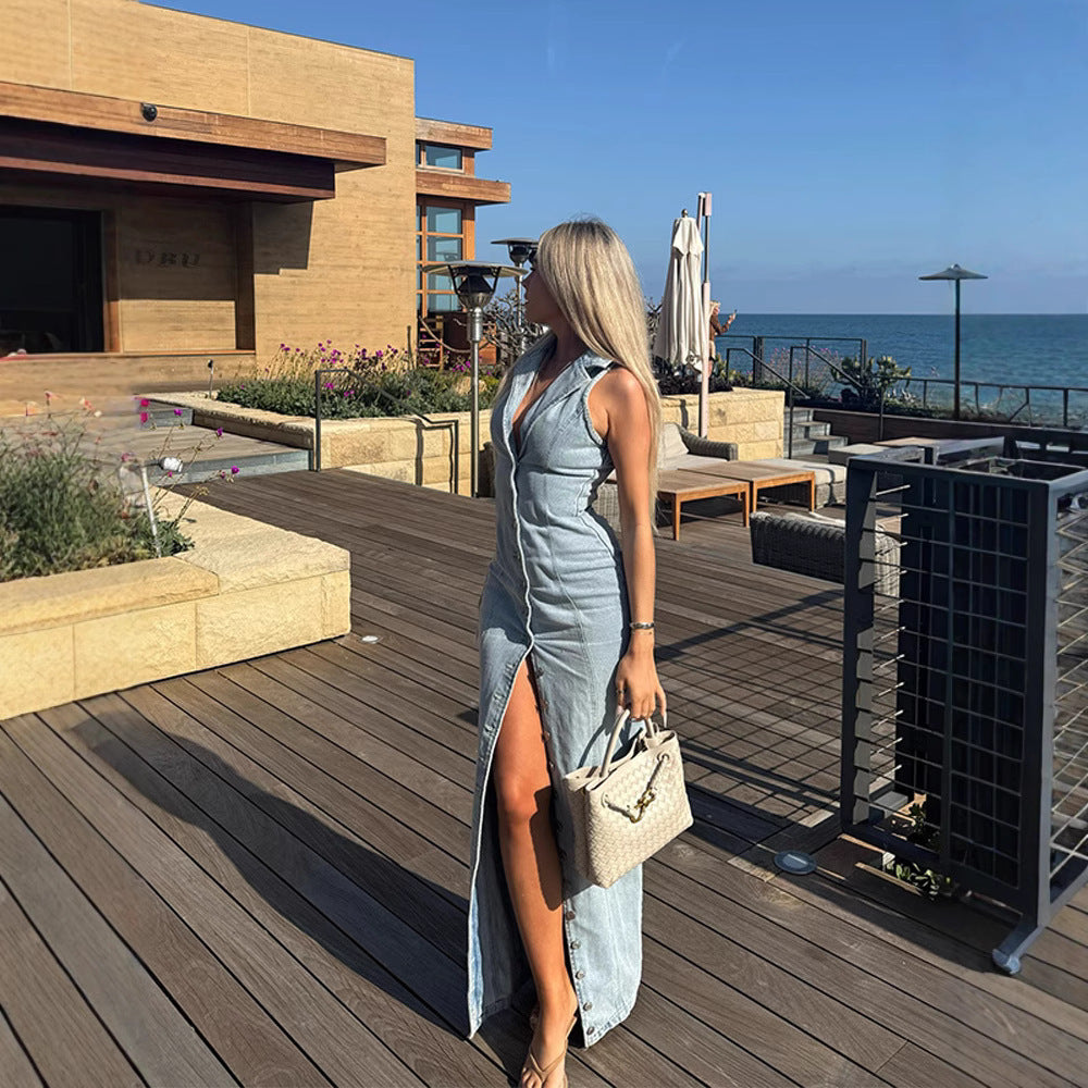 Robe en jean Thalia