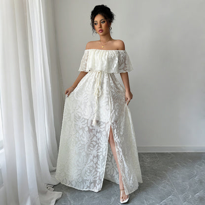 Robe élégante épaules Nyssa