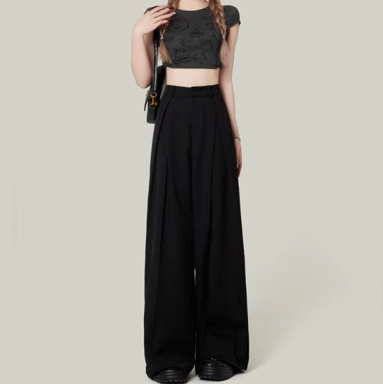 Pantalon Taille Haute – Coupe Longue Omya