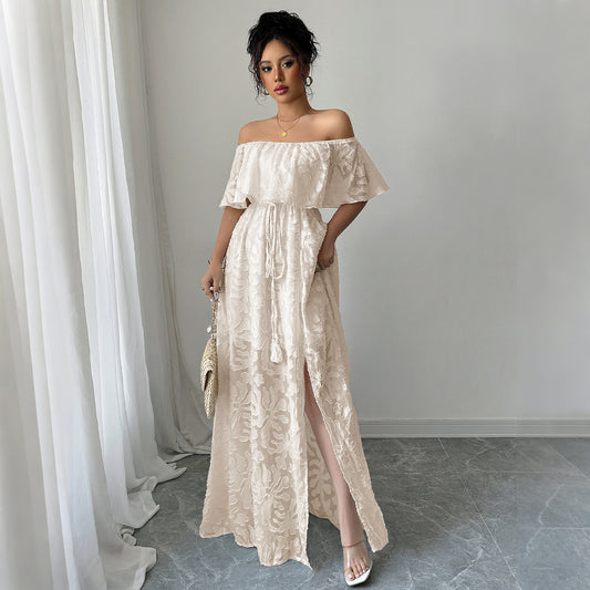Robe élégante épaules Nyssa