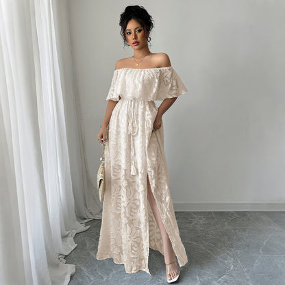 Robe élégante épaules Nyssa